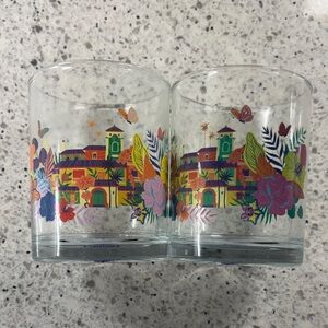 Disney Encanto Floral and Building Design Glasses, Set of 2